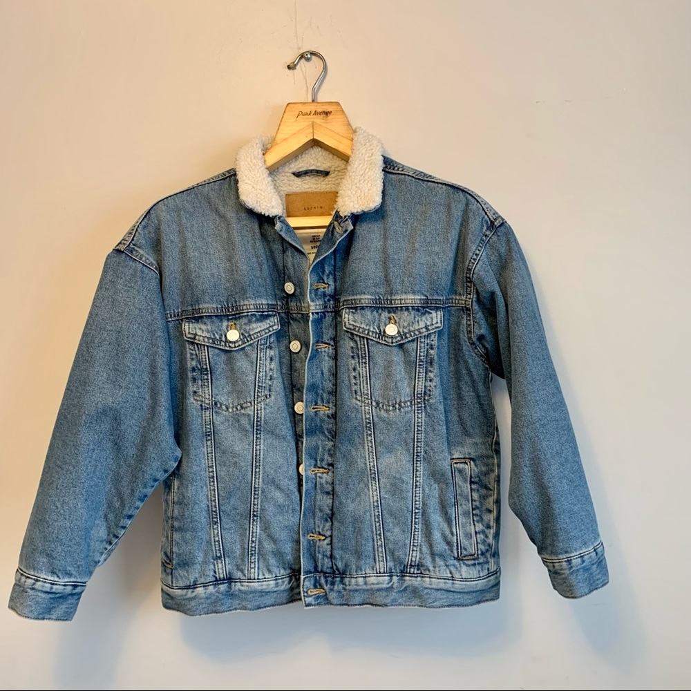 H&M Denim Sherpa jacket